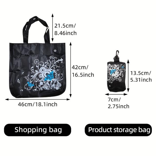 TEMU 1 шт. Ручна складна покупна сумка, портативна сумка для покупок, сумка для покупок у супермаркеті, сумка для покупок великої місткості, сумка для зберігання, жіноча сумка