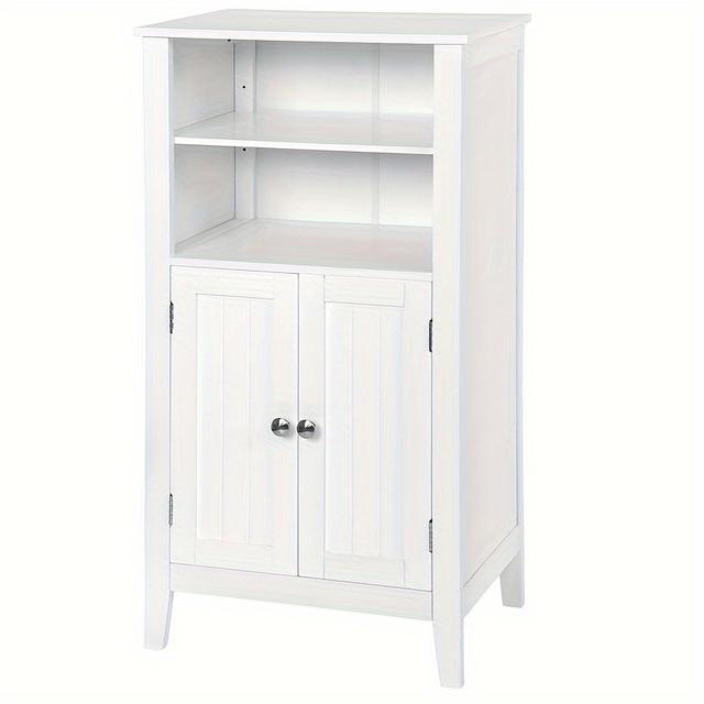 TEMU 1pc Bathroom Cabinet, Kitchen Cabinet, Sideboard, Bedroom Chest Of Drawers, Drawer Storage Cabinet, Made Of Mdf, Adjustable Height, White, 92.5x30x50cm