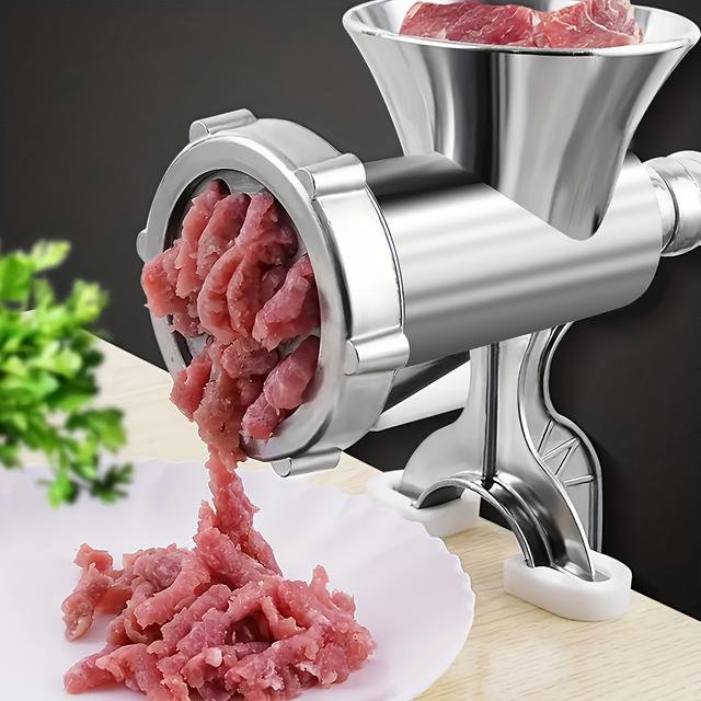 TEMU 1pc Manual Meat Grinder Including Filler, Hand Sausage Maker, Pepper And Vegetable Cutter, The Kitchen, For Finishing Dinner,