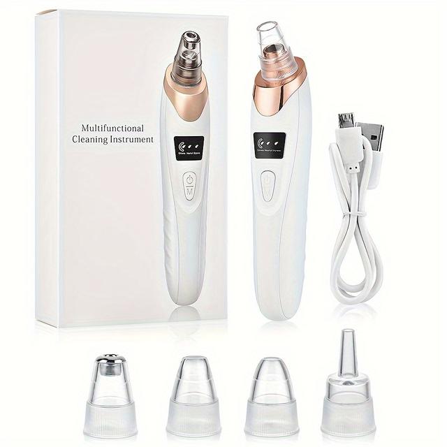 TEMU Face Cleaner, Facial Pores, Cleanser, , Cleaner Nose, Pores, - 5 Suction, Usb Charging, Cleanser - Mother's Day Gift!