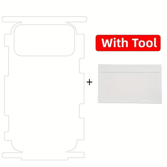 TEMU Full Coverage Matte Back Film For Iphone 17 Pro Max/17 Air/17 Pro, Side + Back Full Coverage Screen Protector With Installation Tools