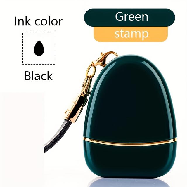 TEMU 1 Customizable Signature Stamp With String For Easy Carrying, 6 Case Colors And 2 Font Colors From, Ideal Gift For Him/her, Family, , Colleagues Office.