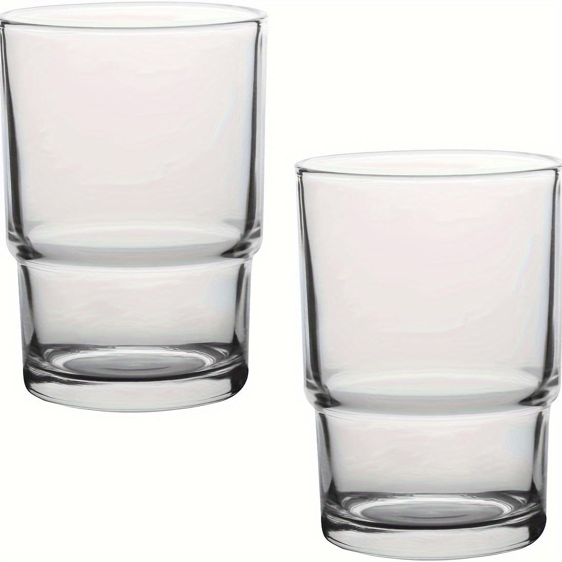 TEMU Set Of 2 Glass Cups For Holding Toothbrushes, Designed As Replacements For Wall-mounted Holders, Ideal For Bathroom Use