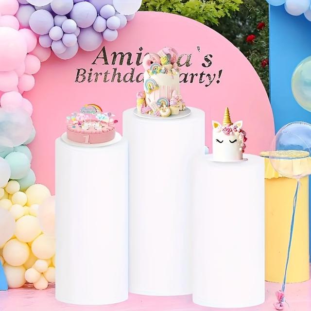 TEMU Cubierta de Base Cilíndrica Decorativa, Cubierta de Base, Cobertura de para Fiestas de , Ceremonias de Graduación, Banquetes de Boda y Otras Ocasiones