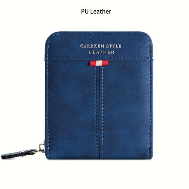 TEMU 1 قطعة محفظة رجالية جديدة عصرية ريترو متعددة الوظائف حافظة بطاقات شاب طالب متعدد الفتحات حامل بطاقات هدية رجالية هالوين عيد الميلاد