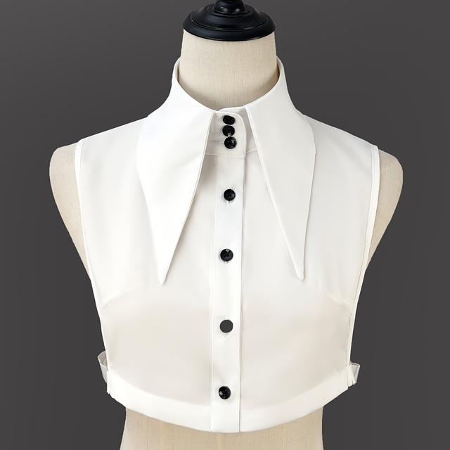 TEMU 1pc Large Lapel New Style Fake Collar Women's New Sweater Decorative Collar Shirt Collar Autumn Winter Fake Collar