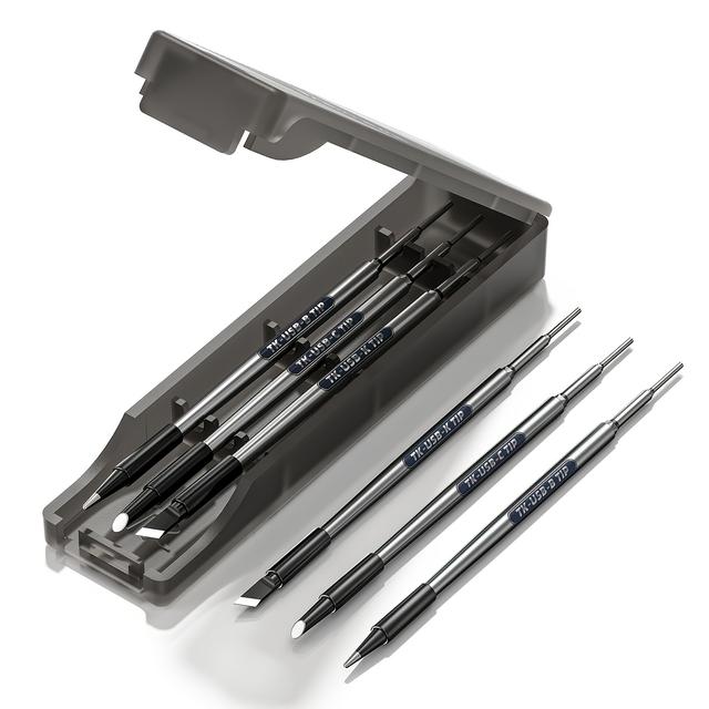 TEMU 3ks USB Pájecí Hrot s Topným Jádrem, Podkovovitý Hrot, Kulatý Hrot, Svařovací Hrot, Integrované Topné Jádro