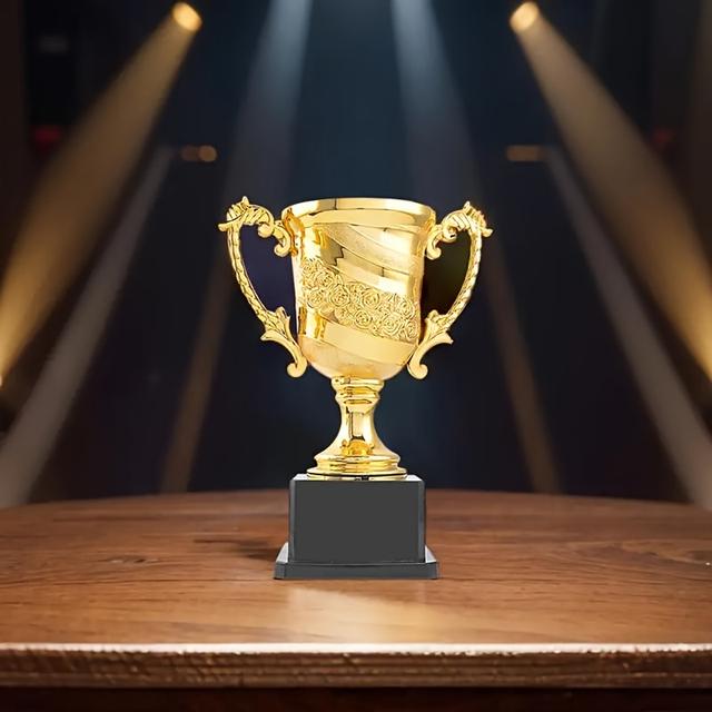 TEMU A Golden Trophy - Suitable For Sports Competitions, Outdoor Activities, And Christmas Party Gifts