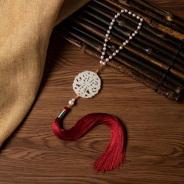 TEMU Adorno de Borla para Cintura Hanfu - Elegante Tradicional Chino, Hermoso Accesorio Artesanal, Decoración Cultural Distintiva, Arte