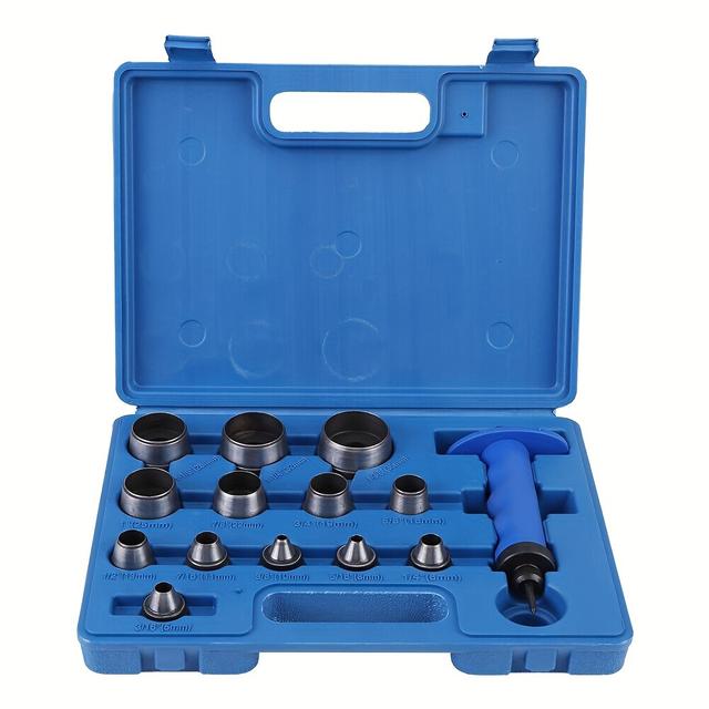 TEMU Neues 13-teiliges Hohlleder-Dichtung und Papierlochset mit 5- Locher-Set