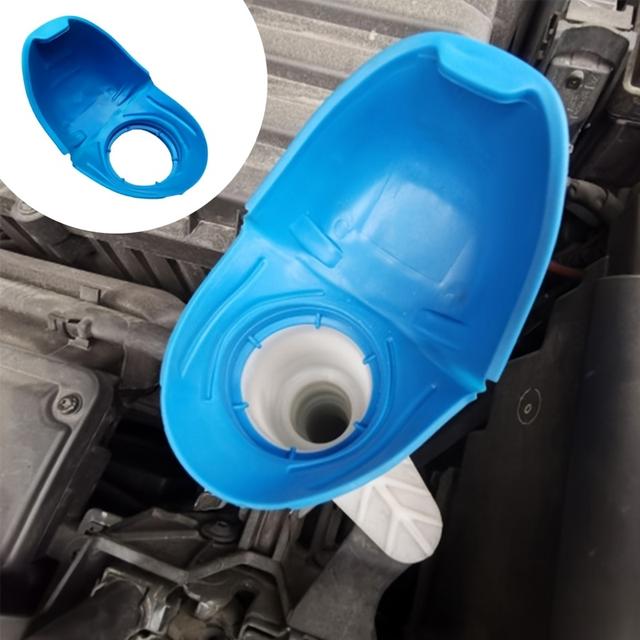 TEMU Car Windshield Washer Fluid Reservoir Tank Cover - Durable Rubber, Fits 1.81"-1.97", Includes Screen Cleaning Funnel