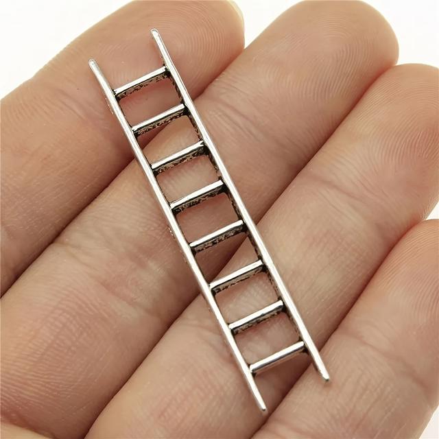 TEMU 3pcs Set, Metal Ladder Model, Dollhouse Accessory