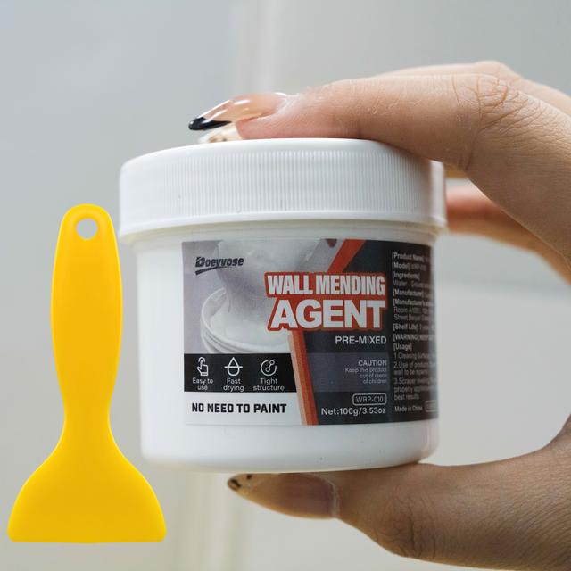 TEMU Doeyvose Wall Mending Agent - Nail Hole Repair Cream For Home , Matches White Walls