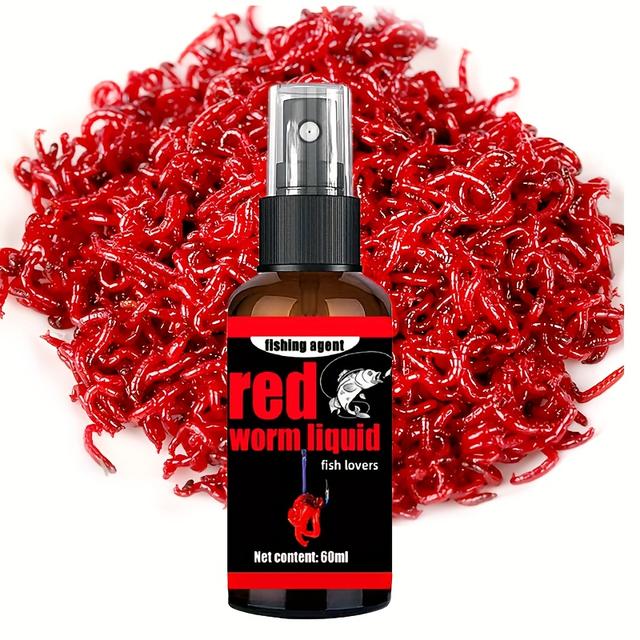 TEMU New Product: Fish-attracting Spray With Red Worm Liquid And Odor For , Bait Additive For Opening Mouths Of Carp And Carp, Fishing Chemical Additive