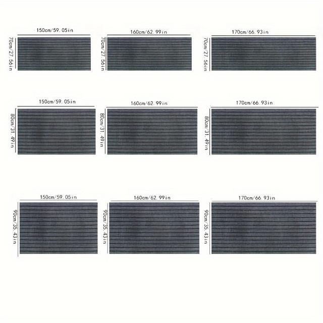 TEMU A Gray Kitchen Mat Large Size (70*150''/70*160''/70*170''/80*150''/80*160''/80*170''/90*150''/90*160'') Non-slip Wear-resistant Living Room Kitchen Bedroom Special For Cutting