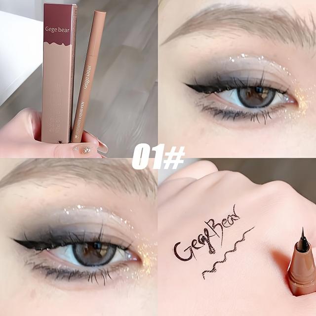 TEMU Liquid Eyeliner Pen, 0.01mm Precision Tip, Long-lasting, , Waterproof & Sweat-resistant, Ideal For Beginners