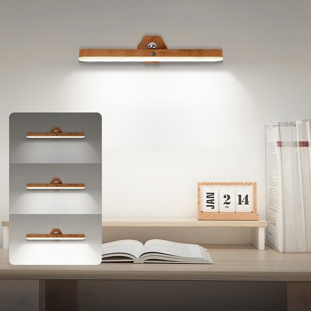 TEMU Hotu 1pc Led Rechargeable Light | 3-speed Lighting/lighting Kitchen/clothes Rack/office