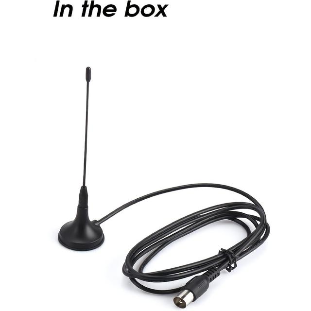 TEMU Portable Hd Tv Aerial - Zfven Dta180 - Powerful Mini Antenna With Magnetic Base For Kitchen / Truck / Bedroom , Uncharged , , Antenna For Ceiling Mount,