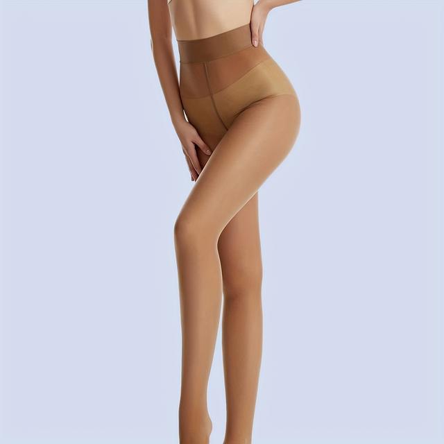 TEMU Women's 1-pair Smooth Tight Sheer Stockings