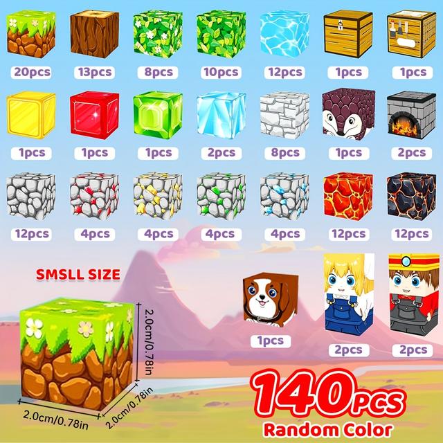 TEMU Magnetic Building Block Toys For Boys And Girls, Lava Stem Stacking Puzzle Toys, Sensory Birthday Gifts For Teenagerschristmas Stocking Stuffers,christmas Stocking Stuffers