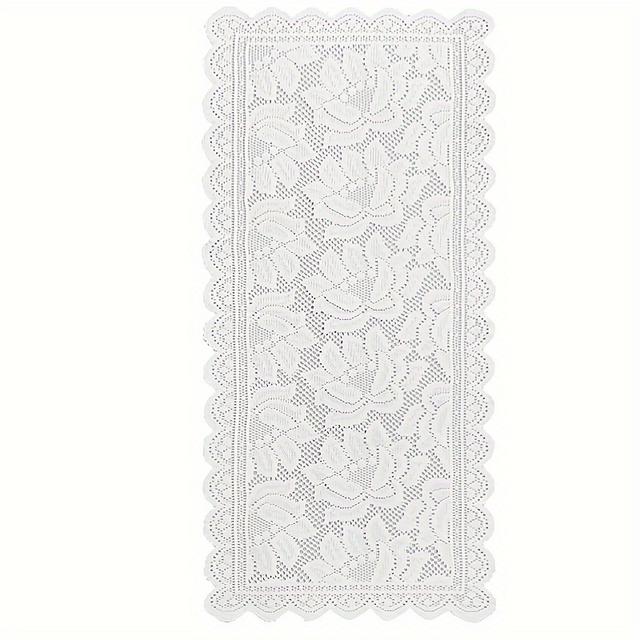 TEMU Contemporary Lace Table Mats For Nordic-style Tablecloths, Decorative Covers For Tea Tables And Tv Cabinets