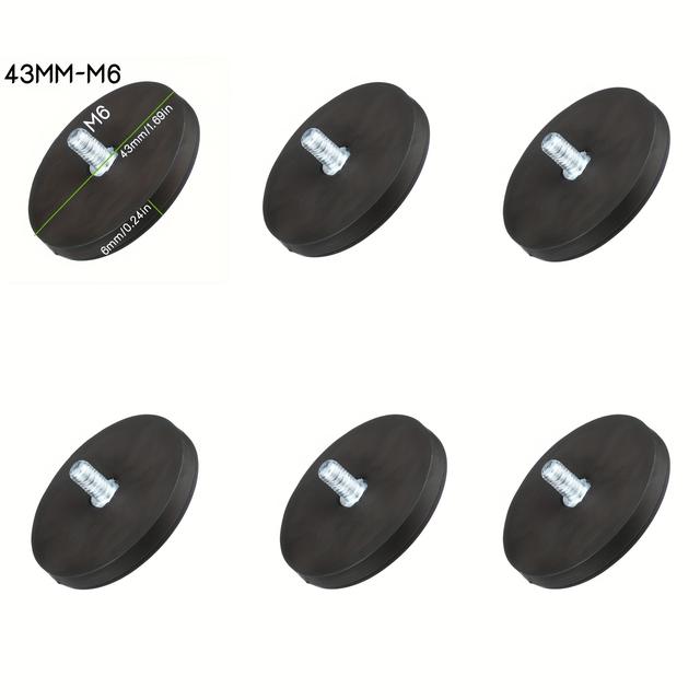 TEMU 6pcs 43/34/22mm Led Work Light Bar Holder Bolt Magnetic Base Mount Bracket Clamp Bracket Holder For Suv Atv Offroad-m10/m8/m6/m4