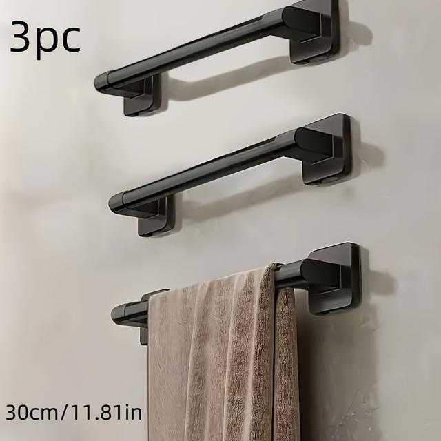 TEMU 3-pack Of Punch- High-quality Metal Towel Racks, , Stylish And Beautiful, Multi-functional, Used As Pot Lid Rack, Rag Rack, Bath Towel Rack, Etc., Used In Bathrooms, Kitchens, Offices, Indoors