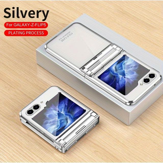 TEMU Phone Case: Melody Sky Electroplated Series - Compatible With Galaxy Z Flip 5, Women's Z Flip 5 Case, New High-end Design, Creative And Stylish, Trendy , Premium Minimalist