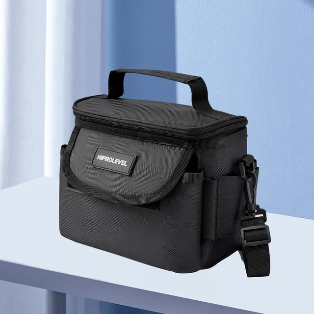 TEMU Tool Storage Bag, Thick And Wear-resistant, Large Capacity With Layered Design, Hardware Additions Organizer, Portable Handle + Adjustable Shoulder Strap, Suitable For Shoulder And Hand Carrying