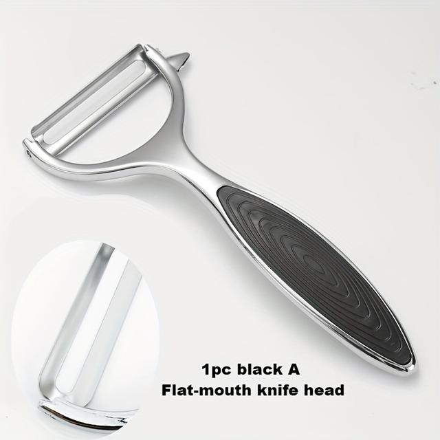 TEMU 1pc Stainless Steel Vegetable Peeler, Potato Peeler, Multi-functional Carrot Grater, Fruit Tools, Kitchen Additions, Culinary Peeler