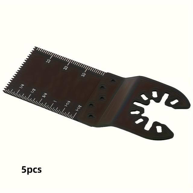 TEMU 5pcs High Quality Oscillating Tool Saw Blades For Power Tools Wood Metal Cutting