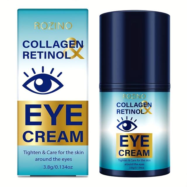 TEMU Collagen Retinol Eye Cream, Moisturizing, Firming, Smoothing, Brightening, For The Skin Around , , Suitable For Eye Care, Facial Care, Unisex