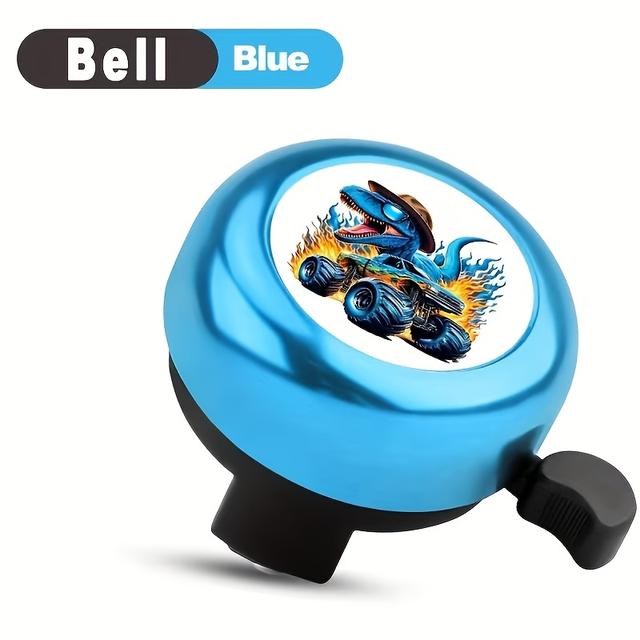TEMU 1pc Dinosaur Bell For Bikes & Skateboards - For /s, Lightweight Durable Bell With Dino Ring, Outdoor Accessory For Balance Bikes, Bmx, Scooters (multicolor)