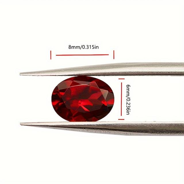TEMU Natural Garnet 1.4ct/pc Cabochon Single Pack Colored Suitable For Gifting To Wife, Lover, Etc