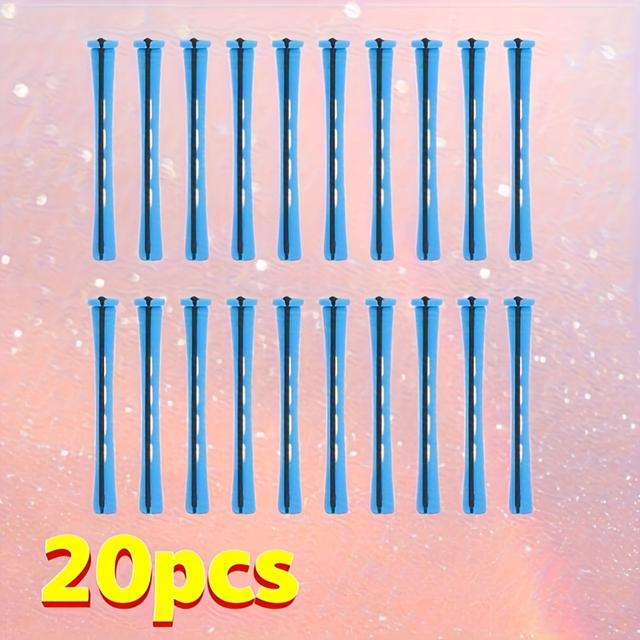 TEMU 20pcs Curling Rods Curling Wands Perm Rods For Women Long Short Hairdressing Tool
