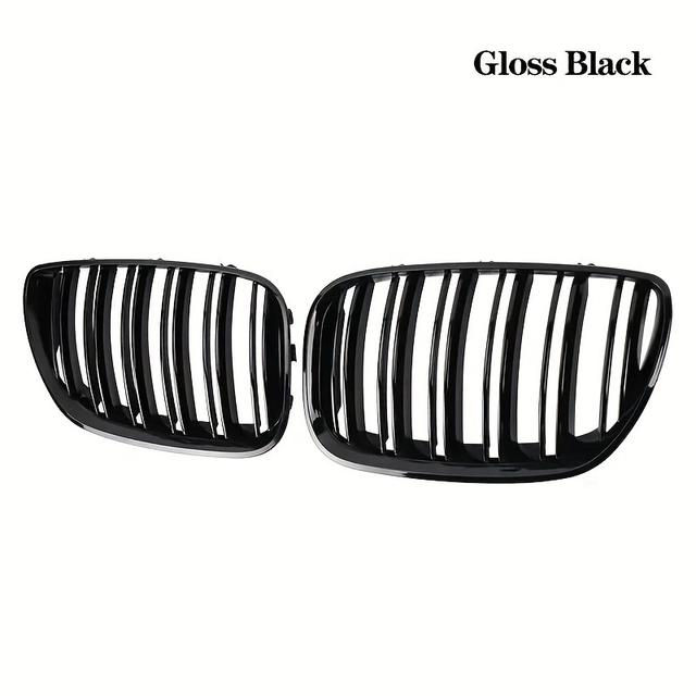 TEMU Stralend Zwart Grill voor BMW X5 E53 Modellen van 2004 tot 2006, Geschikt voor de Voorbumper en Motorkap, Ontworpen voor Racing en Auto-onderdelen