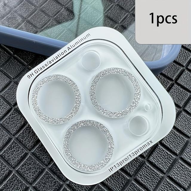 TEMU Película Protectora de Vidrio Templado con Espejo y Lente Integrado de Plateada, Compatible con Apple iPhone 11 12 13 Pro Max/Mini/Plus