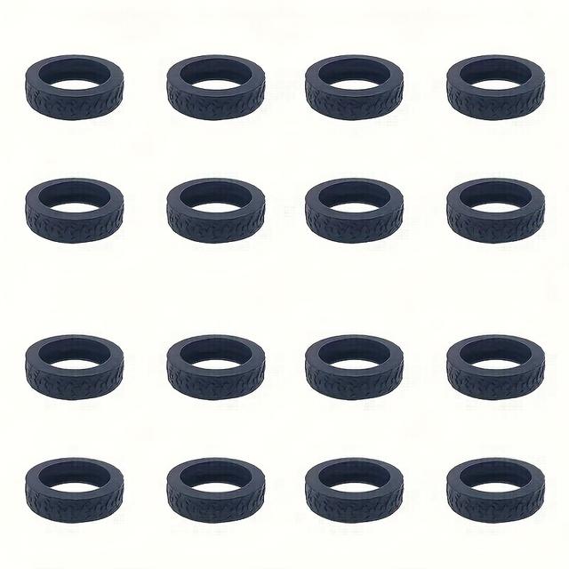 TEMU 16pcs Silicone Luggage Wheel Covers - Noise-reducing, Shock-absorbing Protectors For Suitcases And Office Chairs, Travel Accessories For Trolleys And Luggage Carts