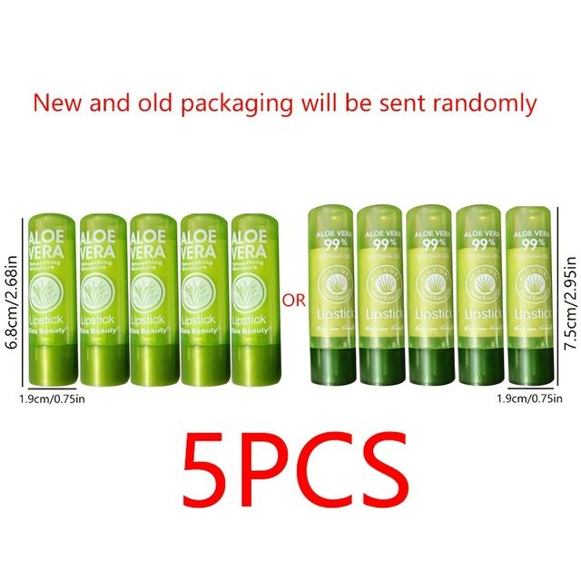TEMU Set Of -changing Lip Balms That Last For 24 Hours, Featuring A Magical Lipstick Effect And Aloe Vera
