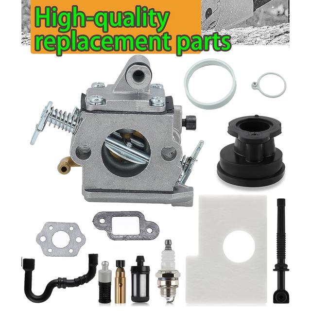 TEMU Aluminum Alloy Carburetor With High For Ms170 And Ms180 Engines - Accessory For Motorcycles