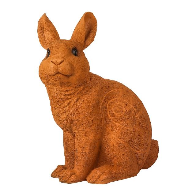 TEMU 3D Bogenschieß-Ziel Tier Hase, Hochbelastbares PU-Schaum-Ziel mit Erdspießen für Garten, Feld Schießstand, Tragbares 3D-Ziel für Indoor- & Outdoor-Zielübungen Schießtraining