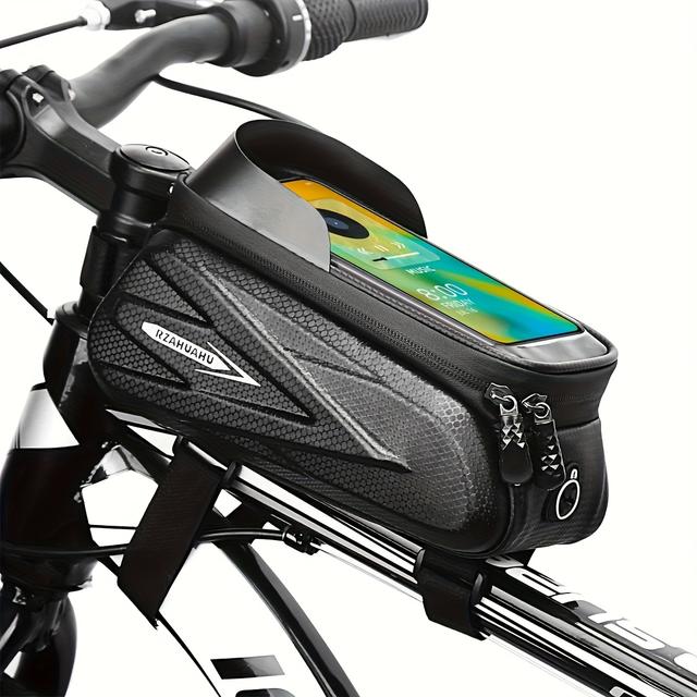 TEMU New Bicycle Front Beam Bag, Front Hanging Bike Bag, Mountain Bike Phone Storage Bag, Cross-border Cycling Additions