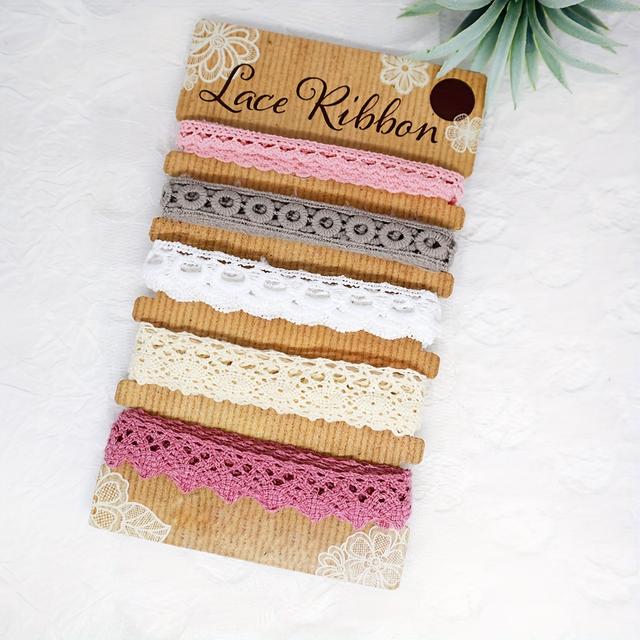 TEMU 5 Yardos Csipkepánta Készlet, Többszínű Poliészter Csipke Díszítés Esküvői Parti Ünnepi Dekorációhoz, Barkács Hajkiegészítők, Virágos Készletek, Sütés Ajándékkészítés