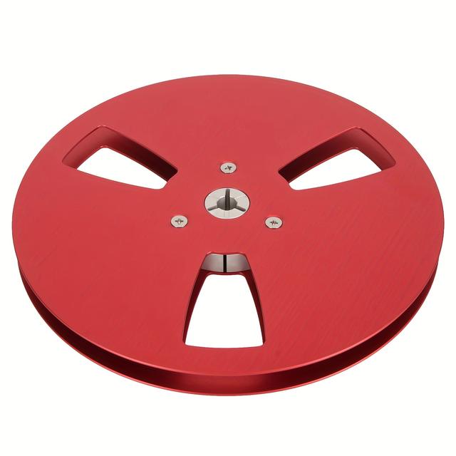 TEMU Carrete de Aluminio Abierto de 1/4" y 7 Pulgadas, con Enrollado de 3 Agujeros, para Grabación en Reproductor de Cinta de Carrete a Carrete