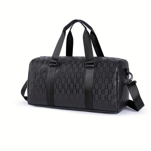 TEMU Stílusos Fekete Aktatáska Utazáshoz – Nagy Kapacitású, Tartós Polieszter Állítható Vállpánttal és Cipzárral Záródással, Elegáns Minimalista Design Munka, Utazás és Ingázás Ideális