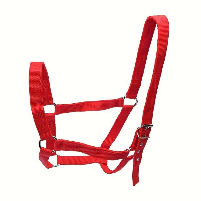 TEMU Professional Equestrian Bridle, Horse Headstall, Adjustable Design Cavesson, Suitable For Equestrian Training And Riding , Essential For Outdoor Riding