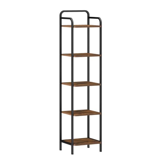 TEMU étagère, étagère sur pied, étroite, étagère d'angle industrielle, étagère mince pour à domicile, , à coucher, , 5 niveaux vintage -noir, systèmes de placard