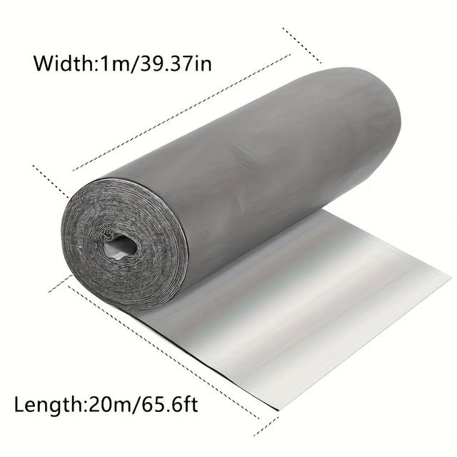 TEMU 슈퍼 사이즈 방수 소재 100cm x 20m, 누수를 막고 소리 차단 및 소음 감소, 녹 방지 및 개조에 널리 적용 가능하며, 옥외 지붕, 트럭 지붕 및 컨테이너에 적합합니다