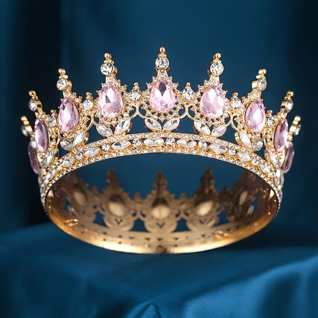 TEMU 1pc European Water Drop Retro Baroque Headwear Accessories For Party And Show Matching Headwear