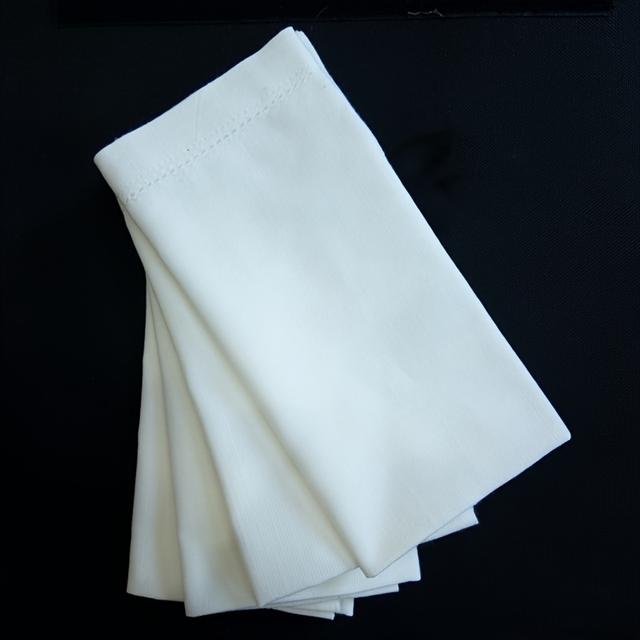 TEMU 4pcs 45x45cm White Cotton Napkins, Wedding Table Decoration Napkins, Gift Napkins, Napkin Cloth, Party Table Decoration Fabric Napkins